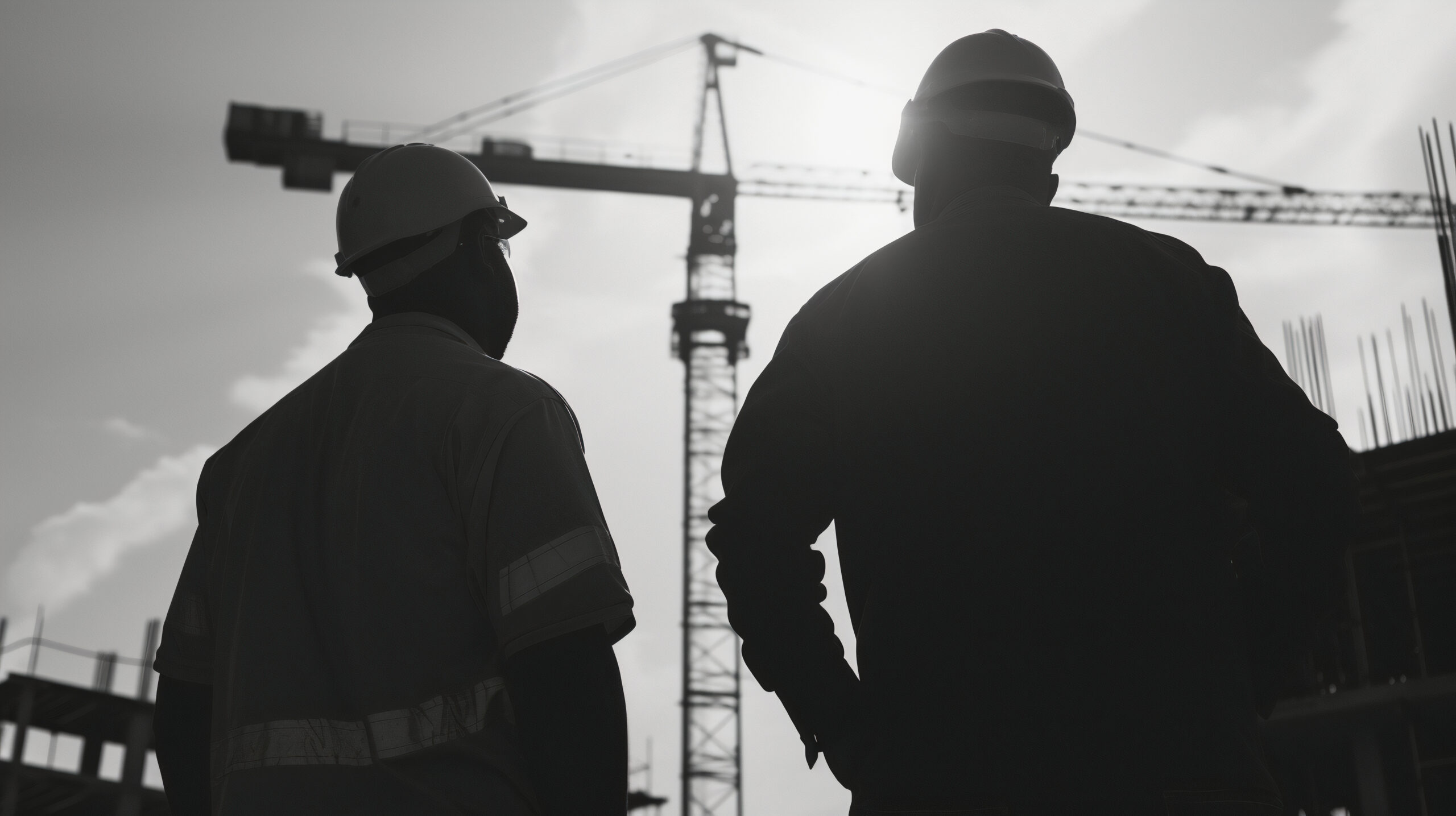 monochrome-scene-depicting-life-workers-construction-industry-site